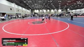 138A Quarterfinal - Mathew Snyder, El Reno vs Jackson Williams, Glendale
