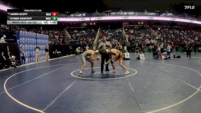 4A 165 lbs Champ. Round 1 - Kyser Kostoff, William Amos Hough High School vs Jaden Scott, New Hanover