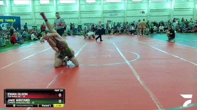 150 lbs Round 3 (8 Team) - Jake Winyard, Combat Athletics Red vs Ewan Olson, Tar River WC