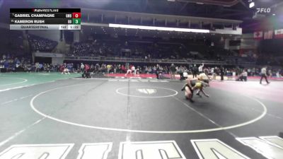 132 lbs Quarterfinal - Gabriel Champagne, Grace M Davis vs Kameron Rush, Del Oro