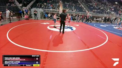 108 lbs Quarterfinal - Taylon Nelson, Eastside United Wrestling Club vs Braxton Layne, North Big Horn Rams