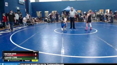 100 lbs Cons. Round 3 - Copper Cobb, Timberline Youth Wrestling vs Payton King, TW Wrestling