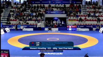 68 kg 1/2 Final - Vanessa Cheryl Elizabeth Keefe, Canada vs Alina Shauchuk, Individual Neutral Athletes