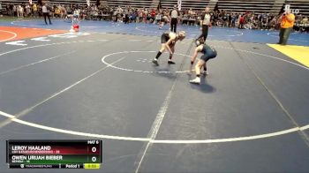 88 lbs Cons. Semi - Owen Urijah Bieber, Bemidji vs LeRoy Haaland, LSH (LeSueur/Henderson)