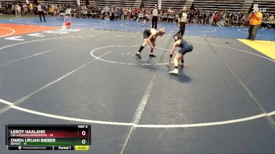 88 lbs Cons. Semi - Owen Urijah Bieber, Bemidji vs LeRoy Haaland, LSH (LeSueur/Henderson)