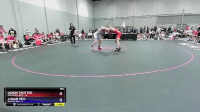 175 lbs Round 3 (8 Team) - Jaxon Trotter, Oklahoma Red vs Logan Sell, Kansas Red