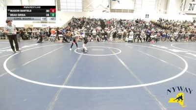 66 lbs Cons. Round 3 - Mason Bartels, Journeymen Wrestling Club vs Beau Grisa, Club Not Listed