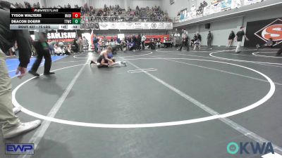 75 lbs Semifinal - Tyson Walters, Madill Takedown vs Deacon Doerr, Team Tulsa Wrestling Club