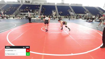 165 lbs 5th Place - Roqui Jr Galindo, Coachella Valley WC vs Sylis Penniman, Lions WC