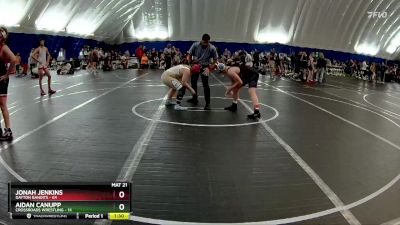 160 lbs Round 5 (8 Team) - Jonah Jenkins, Dayton Bandits vs Aidan Canupp, Crossroads Wrestling