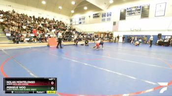 120 lbs Cons. Round 2 - Nolan Montelongo, Norte Vista High School vs Perseus Woo, Santa Monica High School Wrest