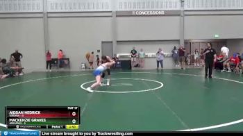 100 lbs Round 2 (8 Team) - Aiddan Hedrick, Virginia vs Mackenzie Graves, Arkansas