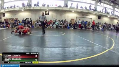 138 lbs Cons. Round 3 - Davion Robinson, Indiana vs Lucian Logsdon, Mishawaka Wrestling Club