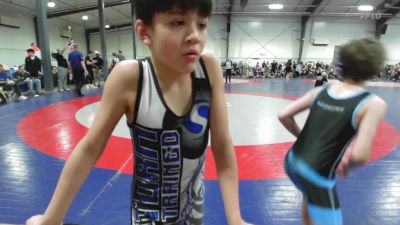 70 lbs Rr Rnd 2 - Max Ingram, Roundtree Black vs Chase Downing, Storm Wrestling Center White