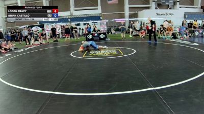 126 lbs Cons. Round 3 - Logan Tracy, Nevada vs Brian Castillo, California