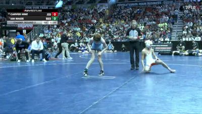 1A-106 lbs Champ. Round 2 - Ian Maize, WACO, Wayland vs Carver Hinz, Jesup