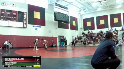 150 lbs Semifinal - John Frolo, Lakewood HS vs Dominic Leguillon, Wadsworth