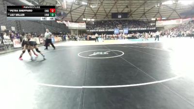 Girls 2A 120 lbs Cons. Round 2 - Lily Miller, Lynden (Girls) vs Petra Sheppard, Chief Sealth (Girls)