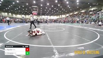 55 lbs Round Of 16 - Jordan Aguilar, All-Phase Wrestling vs Rylan Simpson, Tracy Wrestling Club