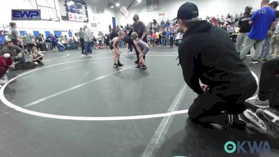 52 lbs Quarterfinal - Dustie King, Clinton Youth Wrestling vs Collin Wolfe, Shelton Wrestling Academy