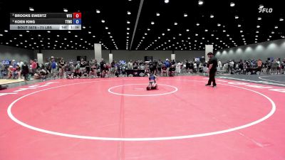 71 lbs Semis - Brooks Ewertz, Wichita Training Center vs Koen King, Team Tulsa Wrestling Club