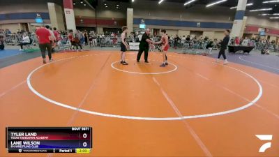 120 lbs Cons. Round 3 - Tyler Land, Texas Takedown Academy vs Lane Wilson, FM Wrestling Club