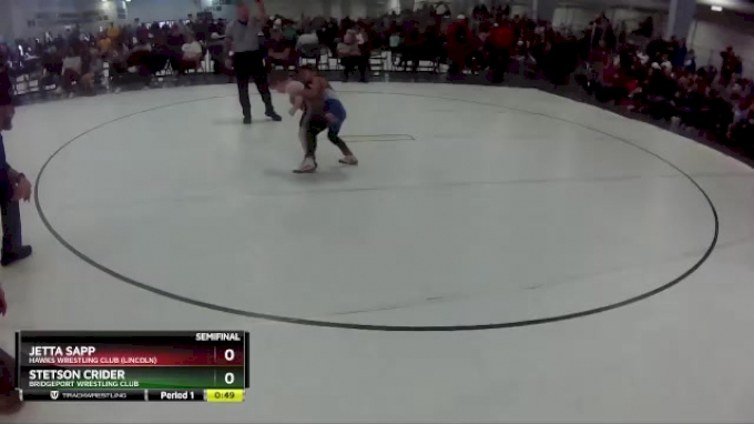 21 lbs Semifinal - Jetta Sapp, Hawks Wrestling Club (Lincoln) vs ...