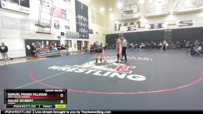 215 lbs Champ. Round 1 - Gauge Seubert, Cheney vs Samuel Prado Villegas, West Valley (Yakima)