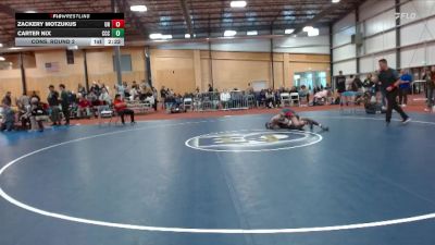 149 lbs Cons. Round 2 - Carter Nix, Clackamas Community College vs Zackery Motzukus, Unattached