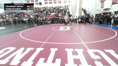 175 lbs Quarterfinal - Ken-Bennett Mentee, Middleborough vs Daniel De Almeida, Nashoba
