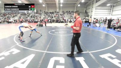 120 lbs 7th Place - Carson Owens, MO vs Kymah Gummow, NY