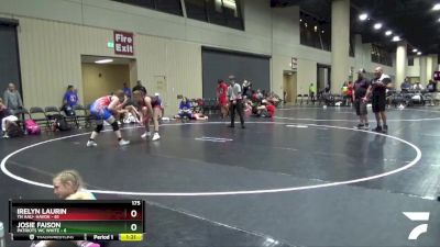 175 lbs Round 5 (6 Team) - Irelyn Laurin, TN AAU- Havok vs Josie Faison, Patriots WC White