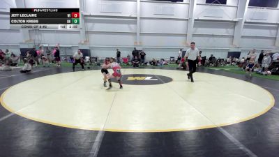 B-60 lbs Consi Of 8 #2 - Jett Leclaire, WI vs Colton Krebs, OH