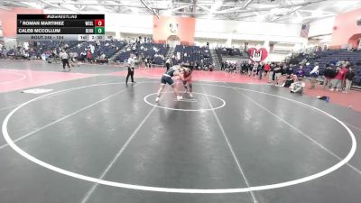 184 lbs Champ. Round 2 - Roman Martinez, Wesleyan (CT) vs Caleb McCollum, Penn State Behrend