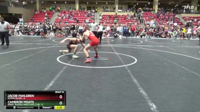 130 lbs Round 3 (6 Team) - Cameron Moats, Honey Badger Wrestling Club vs Jacob Fahlgren, SlyFox Silver