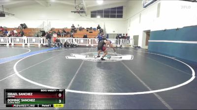 157 lbs Cons. Round 4 - Dominic Sanchez, Clovis West vs Israel Sanchez, Exeter