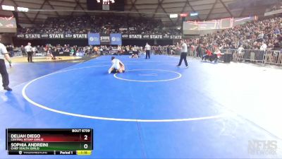 Girls 3A/4A 125 Semifinal - Sophia Andreini, Chief Sealth (Girls) vs Deijah Diego, Central Kitsap (Girls)