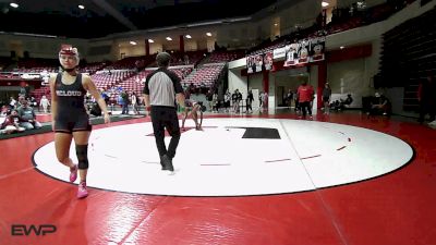 140 lbs Quarterfinal - Kelice Luker, Tulsa Union Girls vs Addison Adams, Mcloud HS Girls