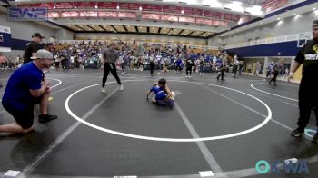 58 lbs Round Of 16 - Leland Riley, Midwest City Bombers Youth Wrestling Club vs Lawson Rickard, Piedmont