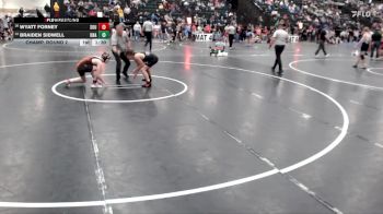120 lbs Champ. Round 2 - Wyatt Forney, Southern vs Braiden Sidwell, Unattached
