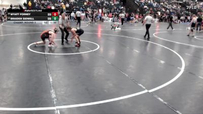 120 lbs Champ. Round 2 - Wyatt Forney, Southern vs Braiden Sidwell, Unattached