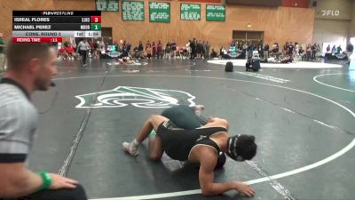 141 lbs Cons. Round 2 - Isreal Flores, San Joaquin Delta College vs Michael Perez, Moorpark College