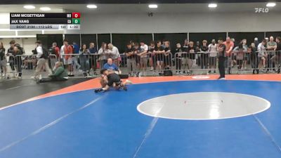 113 lbs Consi Of 32 #2 - Liam McGettigan, MD vs Jax Vang, CA
