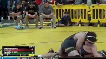144 lbs Champ. Round 2 - Landen Roeder, MONROEVILLE vs Maddox Simcoe, COLUMBIAN