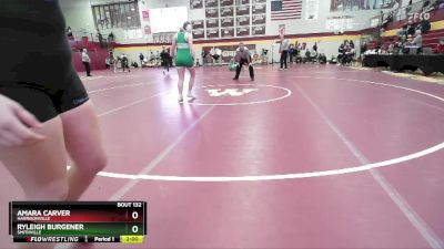 155 lbs Champ. Round 1 - Ryleigh Burgener, SMITHVILLE vs Amara Carver, HARRISONVILLE