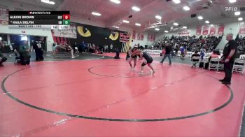 120 lbs Champ. Round 2 - Alexis Brown, Heritage vs Kaila Delfin, Garces Memorial