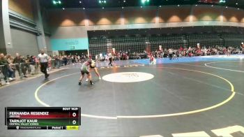 114 lbs Champ. Round 1 - Fernanda Resendiz, Gregori vs Tarnjot Kaur, Central Valley (Ceres)