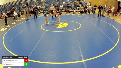 14U Girls - 100 lbs Semis - Armani Stevenson, Central Montana Wrestling Club vs Emma Moya, Bears Wrestling Club, Inc.