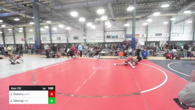 98 lbs Rr Rnd 5 - Jeremiah Salamy, West Valley Junior Eagles vs Josiah Deonigi, Mat Demon WC