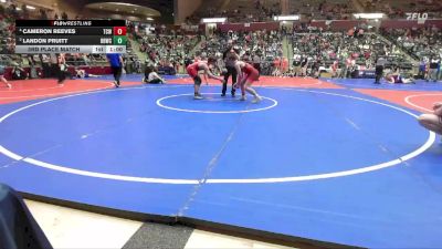152 lbs 3rd Place Match - Landon Pruitt, Beebe Badgers Wrestling Club vs Cameron Reeves, Team Conquer Wrestling